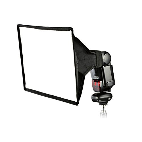 PhotoTrust 8"×12" Universal Collapsible Square Softbox Diffuser Compatible with Nikon SB-500 SB-700 SB-800 SB-900 SB-910