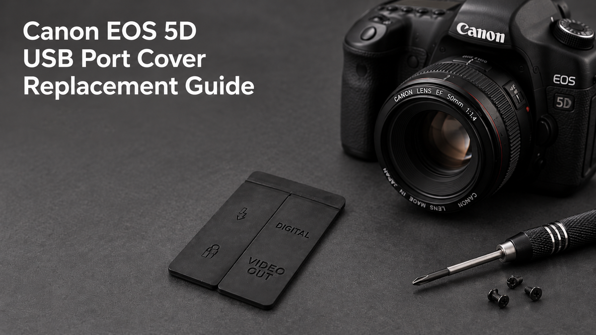 Canon EOS 5D USB Port Cover Replacement: What to Do When It’s Cracked, Sticky, or Missing