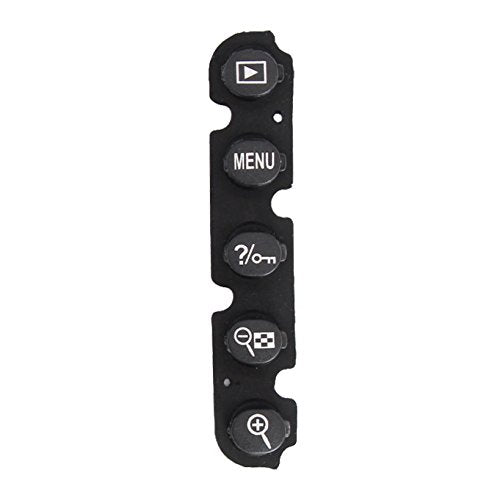 PhotoTrust Rear Back Button Rubber Cover Key Replacement Menu Zoom Compatible with Nikon D90