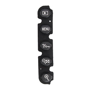 PhotoTrust Rear Back Button Rubber Cover Key Replacement Menu Zoom Compatible with Nikon D90