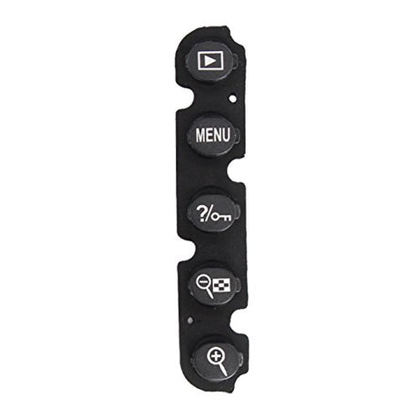 PhotoTrust Rear Back Button Rubber Cover Key Replacement Menu Zoom Compatible with Nikon D90