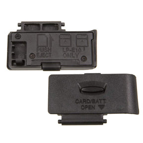 PhotoTrust 2 Pieces Battery Door Cover Lid Cap Replacement Repair Part Compatible with Canon EOS 1100D EOS Rebel T3 DSLR
